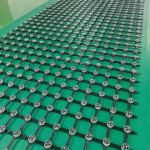 Building facade LED mesh